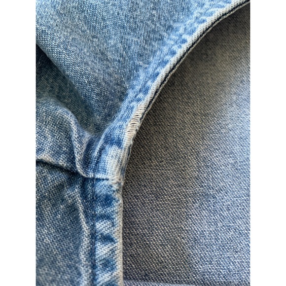 Russ Berens Malibu Blue Denim Short Sleeve Tunic Top Size S - Picture 9 of 11